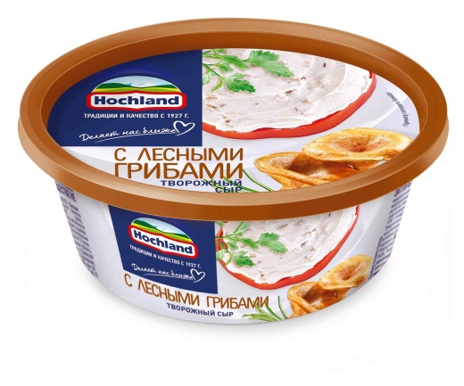 Сыр творожный Hochland с лесными грибами 140 г