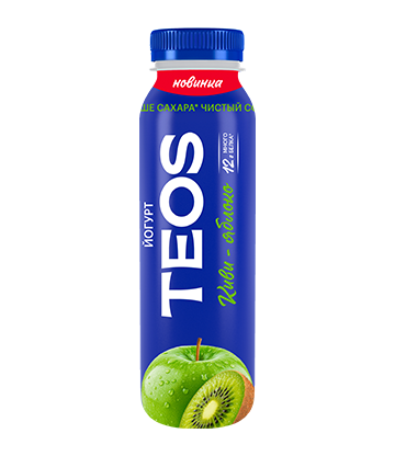Йогурт TEOS Актив киви-яблоко 1,8% 260 г
