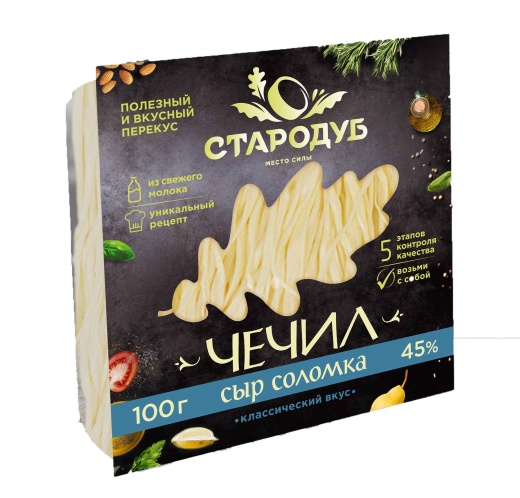 Сыр Чечил соломка 45% Стародуб 100 г